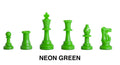 Triple Weighted Colored Regulation Plastic Chess Pieces - 3.75