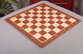 Folding Mahogany and Maple Wooden Tournament Chess Board