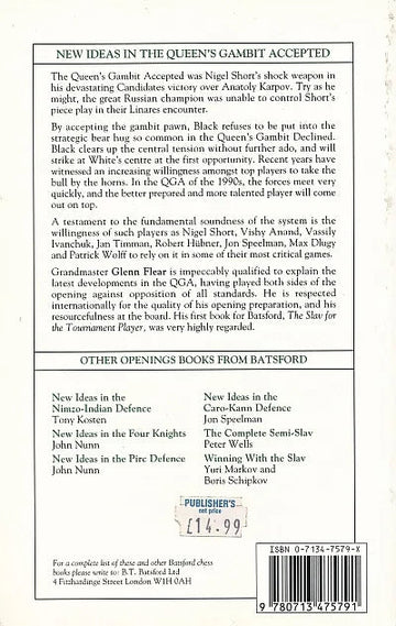 CLEARANCE - New Ideas In The Queens Gambit Accepted