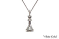 Caissa Collection Chess Pendant Necklace – QUEEN