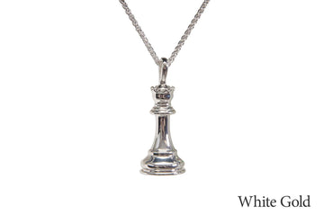 Caissa Collection Chess Pendant Necklace – QUEEN