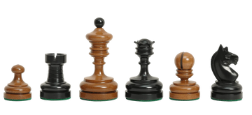 The Circa 1930 German Knubbel Vintage Series Luxury Chess Pieces - 3.5" King