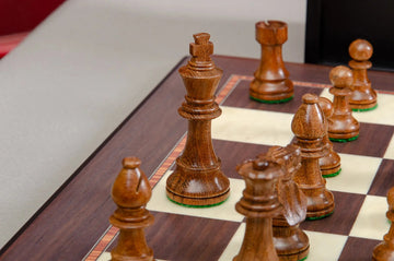 The Library Club Series Chess Set, Box, & Board Combination