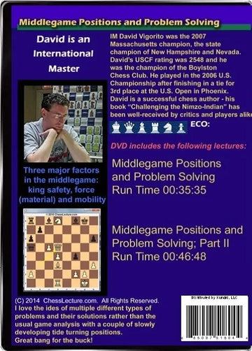 E-DVD - Middlegame Positions and Problem Solving - Chess Lecture - Volume 107