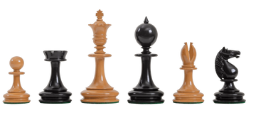 The William Hallett Series Chess Pieces - 3.5" King
