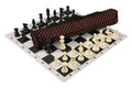 Quiver Chess Set Combination and Triple Weighted Regulation Pieces | Thin Mousepad Chess Board | Quiver Bag