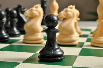 The Hastings Series Plastic Chess Pieces - 3.875