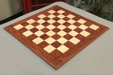 VAVONA Burl & Maple Reproduction of the Drueke Chess Board - 2.5" SQUARES