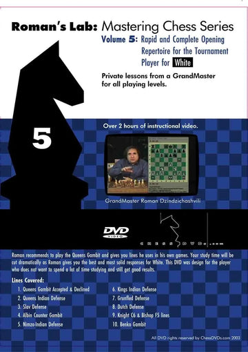 E-DVD ROMAN'S LAB - VOLUME 5 - Rapid and Complete Opening Repertoire for White
