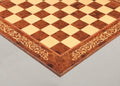 INLAID - Elm Burl & Maple Superior Traditional Chess Board - Gloss Finish