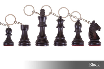 Wooden Chess Pieces Keychain