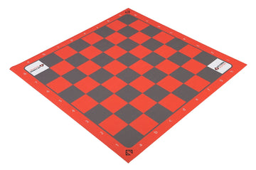 US Chess Women - Full Color Thin Mousepad Chess Board - Red/Gray