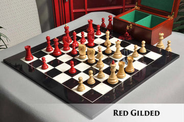 The Gilded Zagreb '59 Series Chess Set, Box, & Board Combination