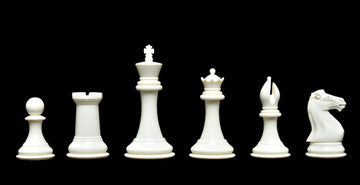 The Collector Series Plastic Chess Pieces - 4.0" King