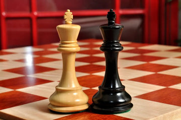 Signature Contemporary IV Luxury Chess board - BLOODWOOD / CURLY MAPLE - 2.5