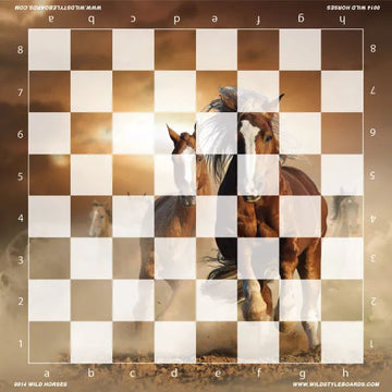 Wild Horses - Full Color Vinyl Chess Board