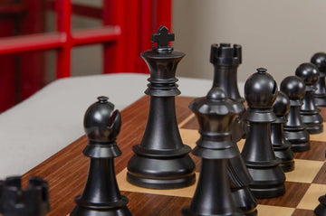 The German Series Triple Weighted Regulation Plastic Chess Pieces - 3.75