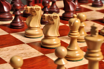 The Reykjavik II Series Gilded Chess Pieces - 3.75