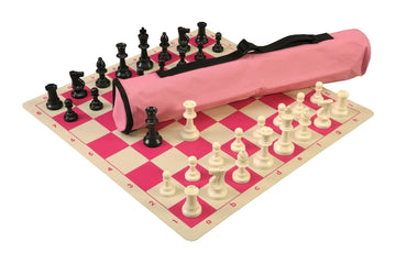 Quiver Chess Set Combination and Triple Weighted Regulation Pieces | Silicone Chess Board | Quiver Bag