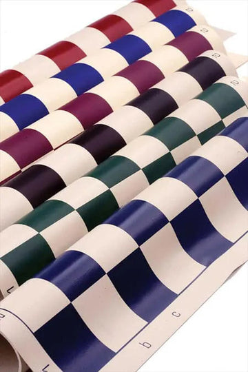 Basic Chess Set Combination - Triple Weighted Regulation Pieces | Vinyl Chess Board | Basic Bag