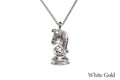 Caissa Collection Chess Pendant Necklace - KNIGHT