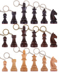 Wooden Chess Pieces Keychain