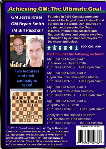 Achieving GM - The Ultimate Goal - 2 DVDs - Chess Lecture - Volume 123
