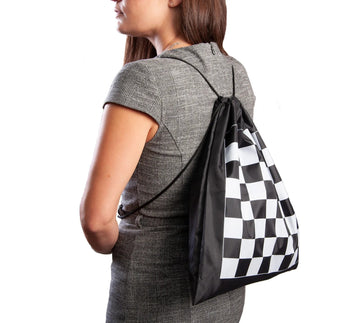 Analysis Chess Pieces and Cinch Chess Board Bag Combo