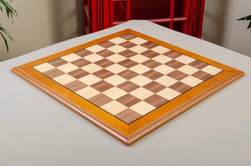 Walnut and Maple Superior Traditional Chess Board
