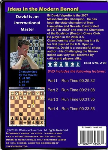 E-DVD Ideas in the Modern Benoni - Chess Lecture - Volume 155