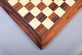 Santos Palisander & Bird's Eye Maple Standard Traditional Chess Board - Satin Finish
