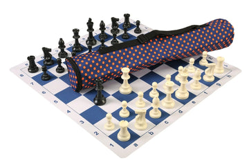 Quiver Chess Set Combination and Single Weighted Regulation Pieces | Thin Mousepad Chess Board | Quiver Bag