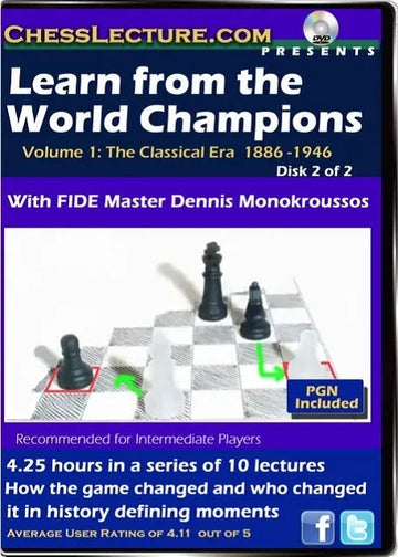 E-DVD Learn from the World Champions - Chess Lecture - 2 DVDs - Volume 60