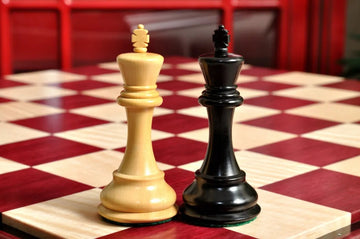 Signature Contemporary II Chess Board - Purpleheart / Curly Maple - 2.5