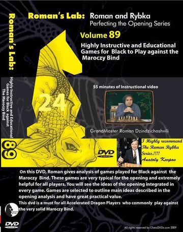 E-DVD ROMAN'S LAB - VOLUME 89 - Highly Instructive and Educational games for Black against the Maroczy Bind