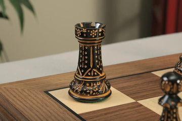 The Burnt Zagreb '59 Series Chess Set, Box, & Board Combination