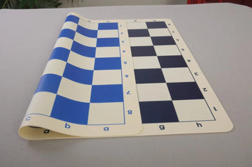 Double-Sided Regulation Silicone Tournament Chess Board - 2.25" Squares