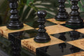 The Savano Series Artisan Wood Chess Pieces - 4.4