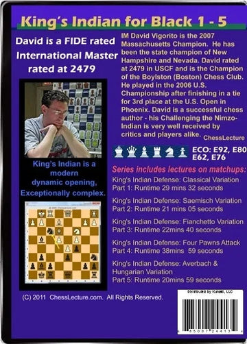 E-DVD King's Indian for Black - Chess Lecture - Volume 26