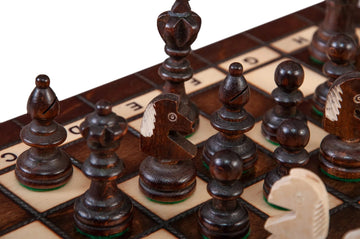 The Small Olympic Chess Set - Brown