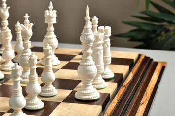 The Oxford Luxury Bone Chess Pieces - 5.25