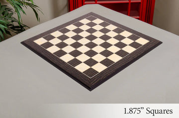 Tiger Ebony and Maple Standard Traditional Chess Board