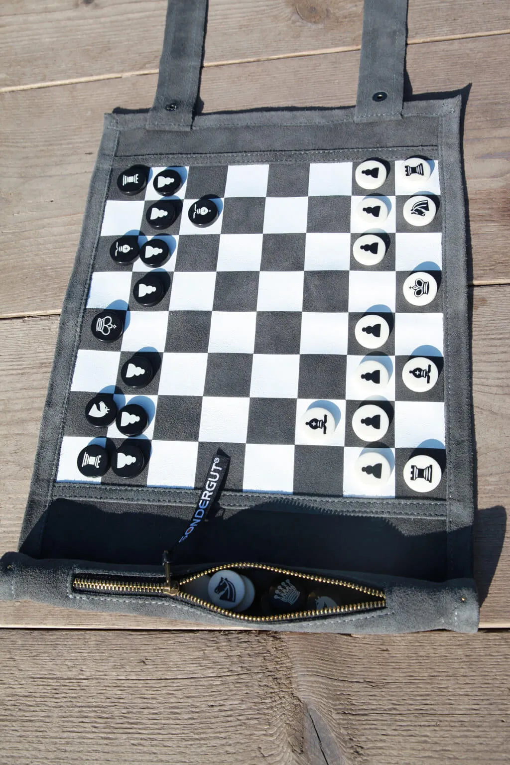 Sondergut Chess/Checkers Roll-Up Travel Set – House of Staunton