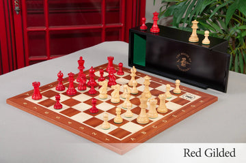 The Library Grandmaster Chess Set, Box, & Board Combination