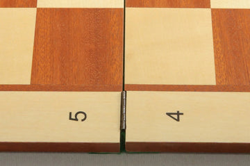 Folding Maple and Mahogany Wooden Tournament Chess Board