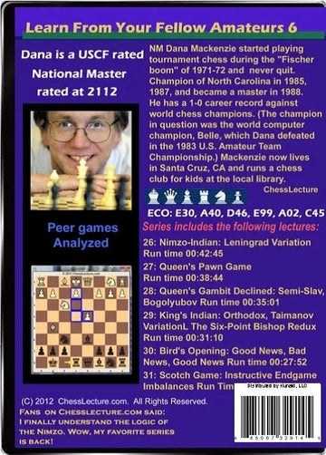 E-DVD Learn From Your Fellow Amateurs 6 - Chess Lecture - Volume 11