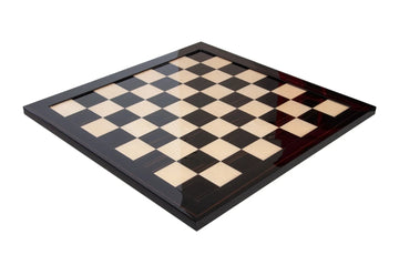 Macassar Ebony & Maple Signature Traditional Chess Board - Gloss Finish
