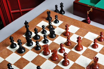 The Reykjavik II Series Prestige Chess Set, Box, & Board Combination