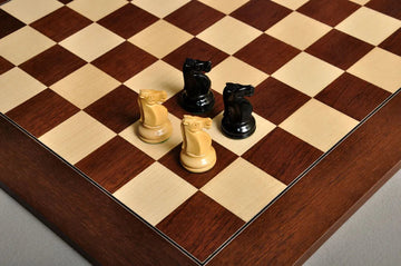 Montgoy Palisander and Bird's Eye Maple Standard Traditional Chess Board