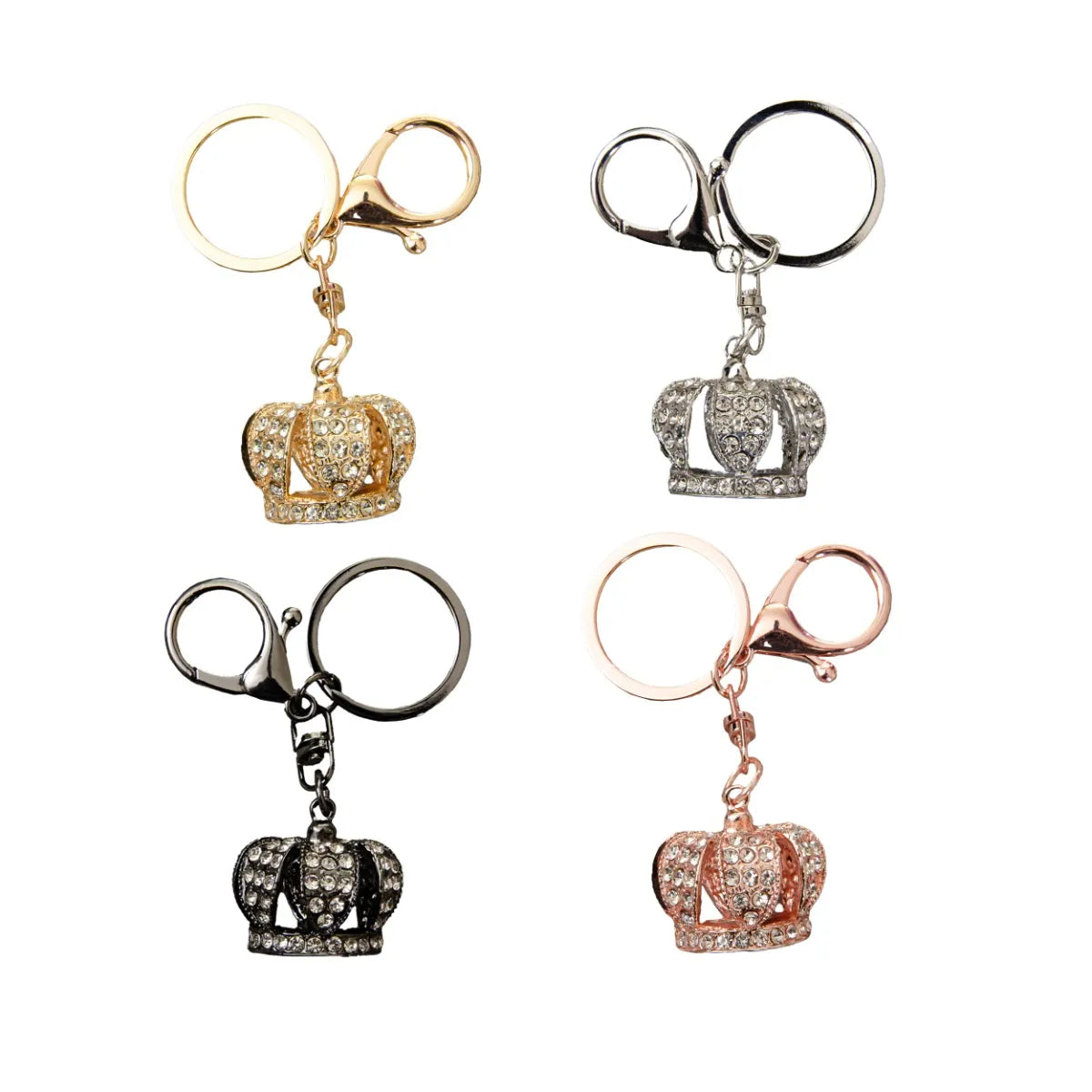 Metal King's Crown Keychain - 1